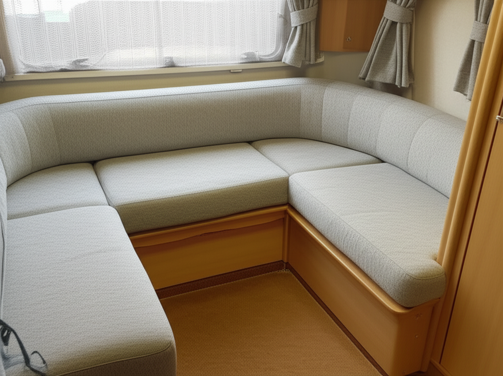 Caravan cushions Blue Note Upholstery